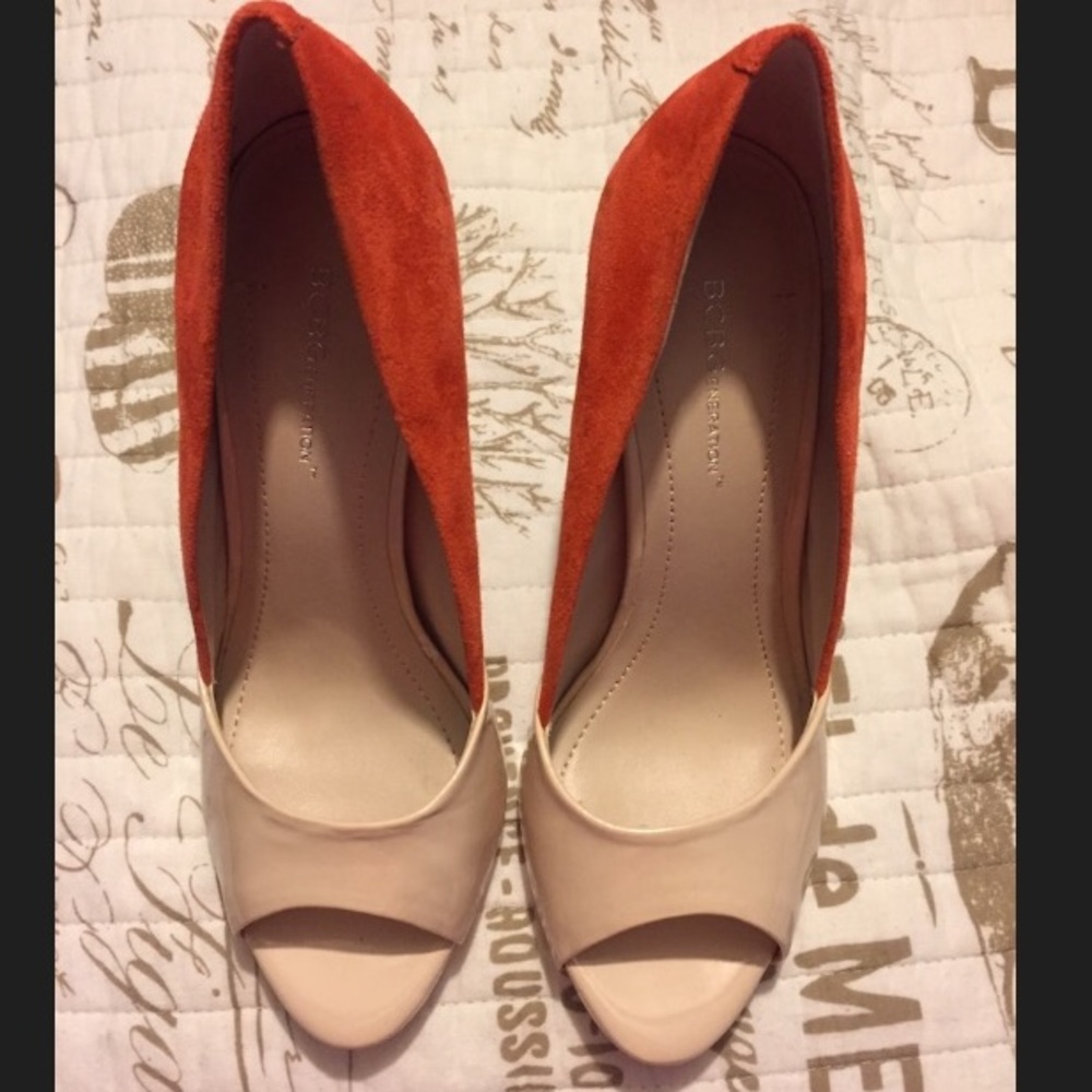 BCBGeneration - Izzie - Nude/Tangerine NWOB